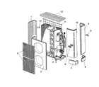 Mitsubishi PUZ-A42NHA3-BS structural parts diagram