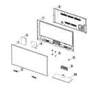Samsung UN55FH6003FXZA-AH01 cabinet parts diagram