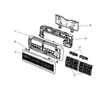 Mitsubishi MS09NWWH structural parts diagram