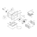 Bosch HBN3450UC/10 oven cavity diagram