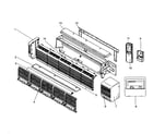 Mitsubishi PKA-A36FAL electrical parts diagram