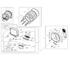 Samsung DV422EWHDWR/AA-00 drum parts diagram