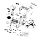 Samsung ME21F707MJT/AA-00 cabinet assy diagram