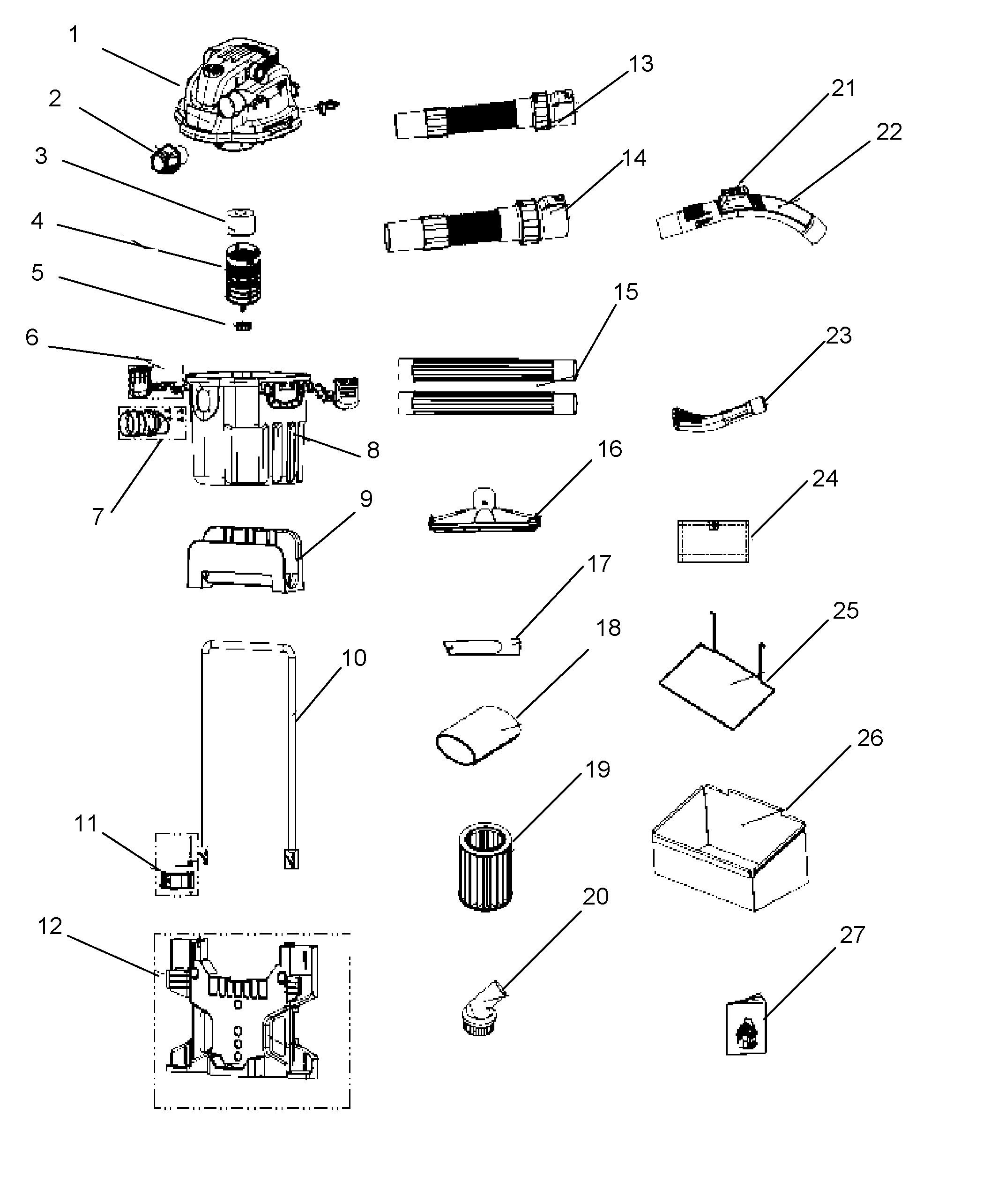 Vacuum assy