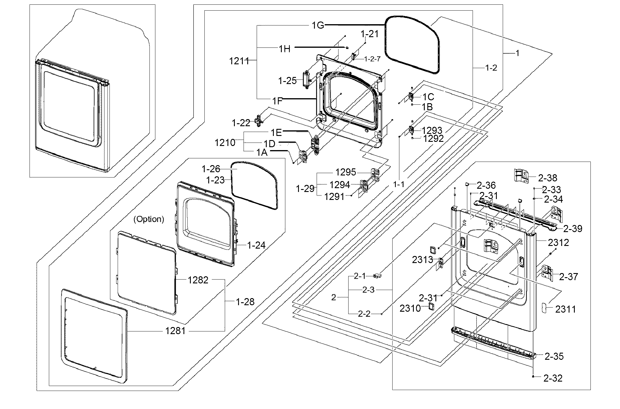 Frame front & door