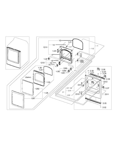 Frame front & door