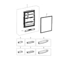 Samsung RB215ACPN/XAA-01 refrigerator door diagram