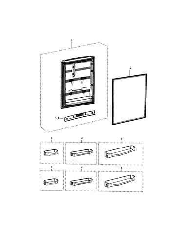 Refrigerator door