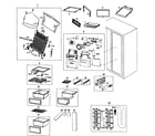 Samsung RS267TDBP/XAA-00 refrigerator diagram