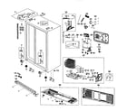 Samsung RS267TDBP/XAA-00 cabinet diagram