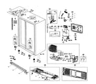 Samsung RS267TDWP/XAA-00 cabinet diagram