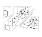 Samsung DV456GWHDSU/AA-00 front/door assy diagram