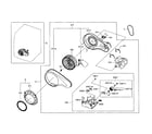 Samsung DV455GVGSWR/AA-02 motor assy diagram