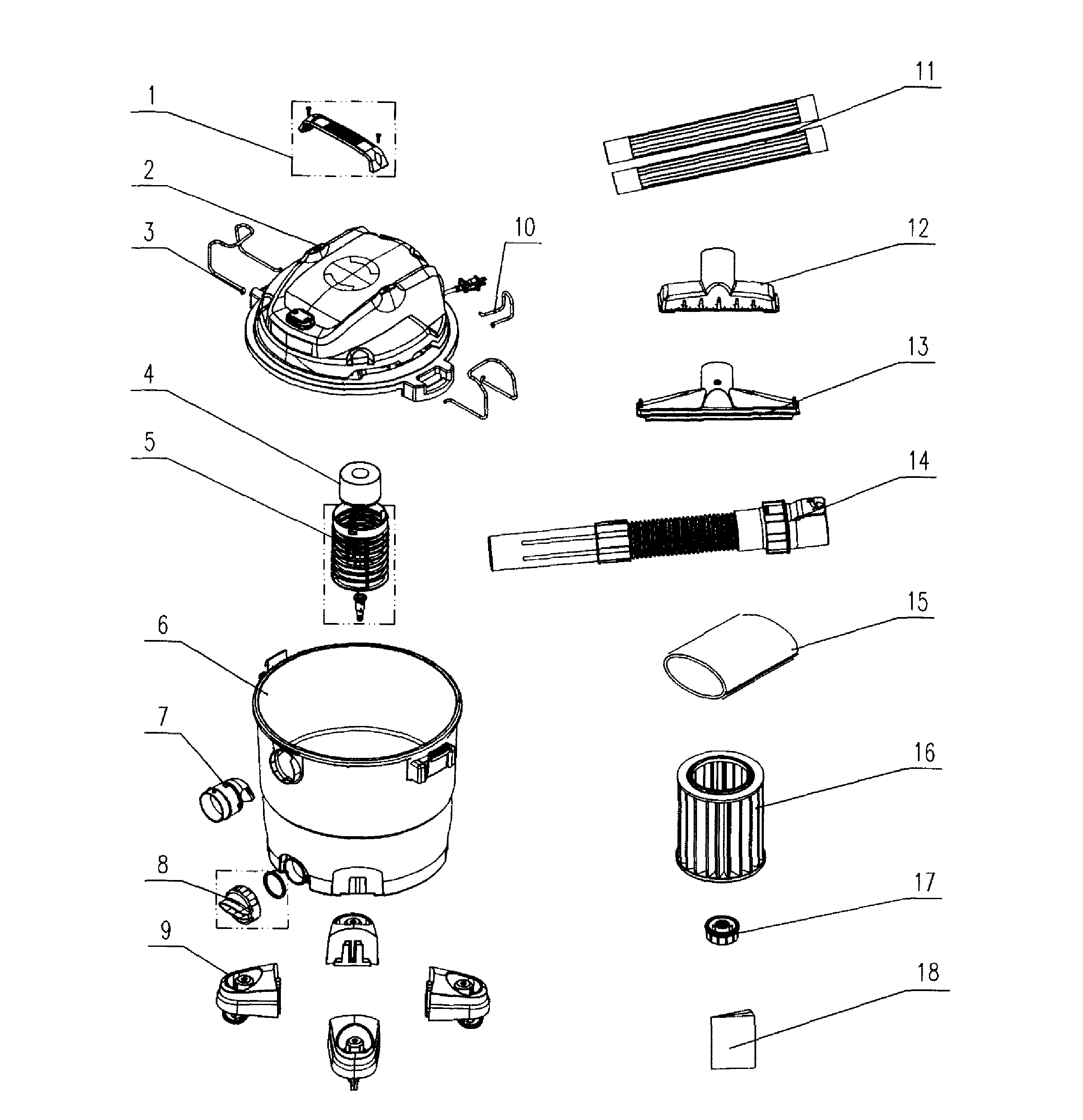 Vacuum assy