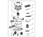 Craftsman 12517608 vacuum assy diagram