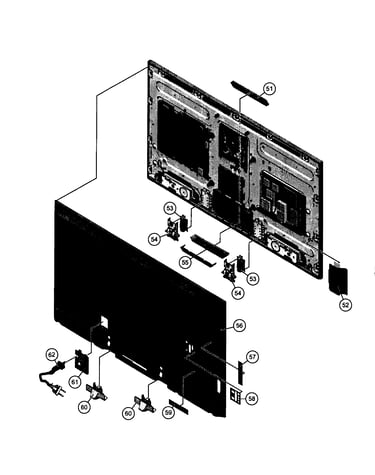 Rear cabinet