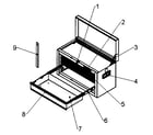 Craftsman 706338070 tool chest diagram