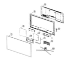 Samsung UN60D7000VFXZA-F301 cabinet parts diagram