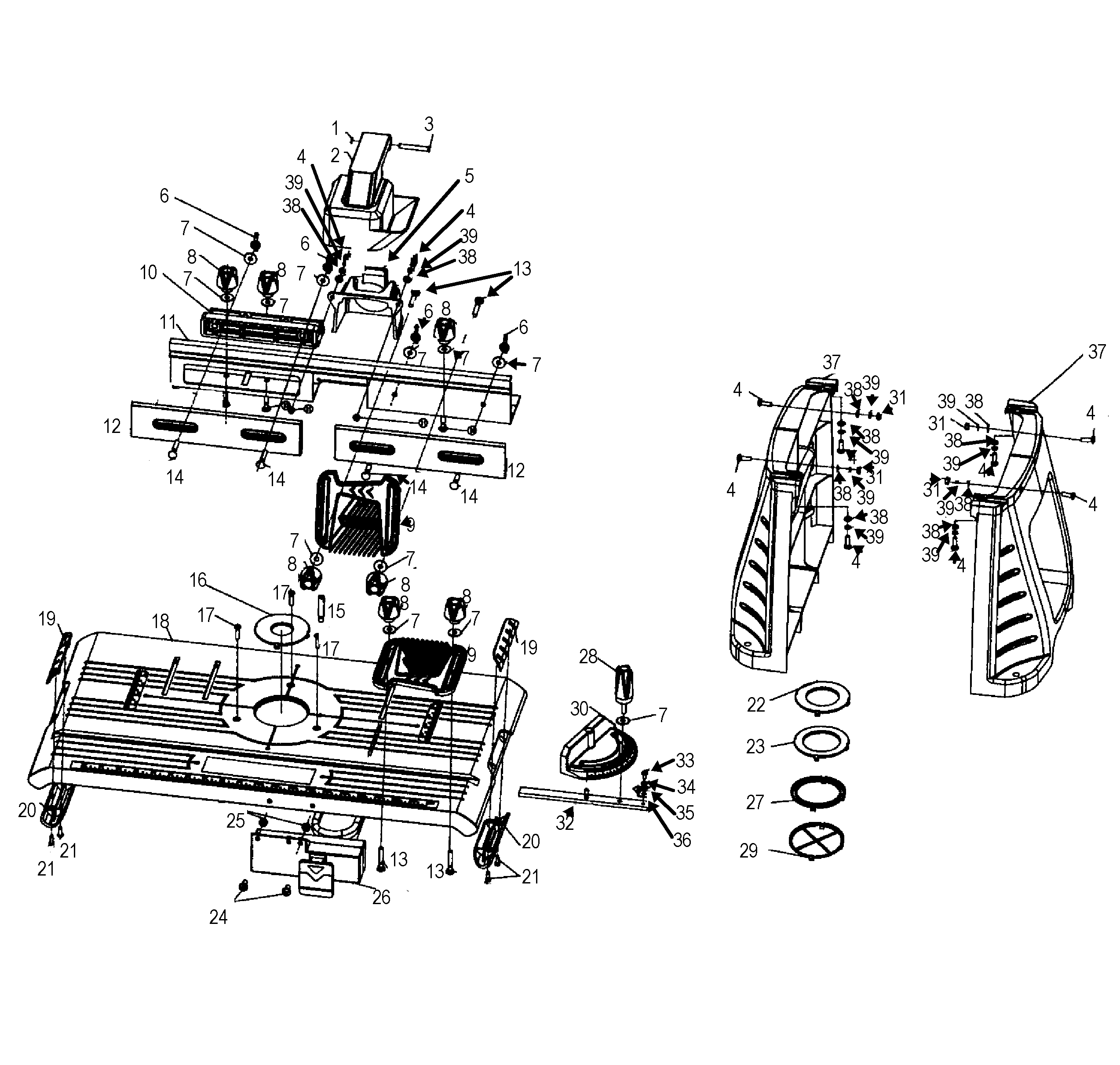 Router table assy