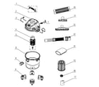 Craftsman 12512004 vacuum assy diagram