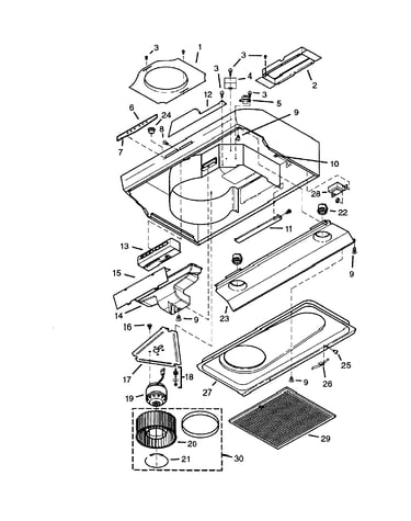 Range hood assy