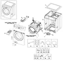 Samsung WF220ANW/XAA-01 main assy diagram
