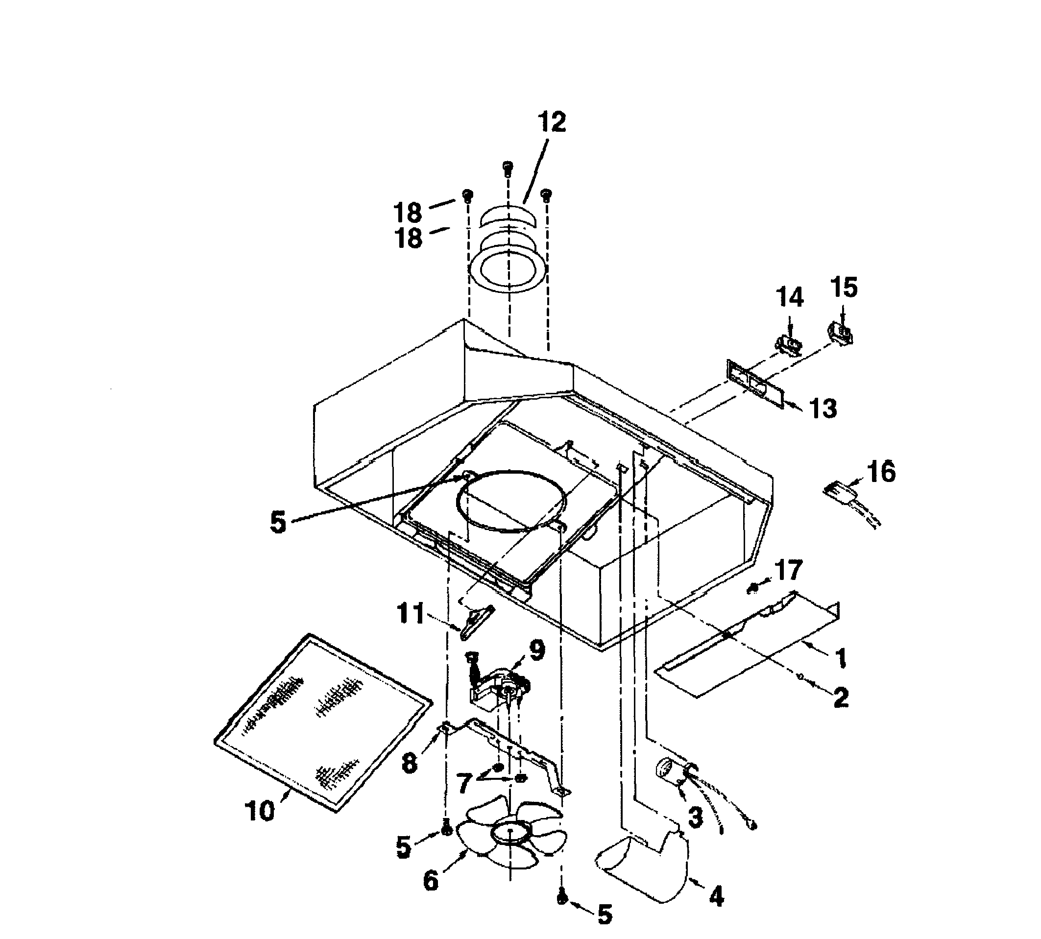 RANGE HOOD ASSY