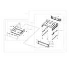 Samsung NE594R0ABSR/AA-00 drawer parts diagram