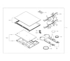 Samsung NE58F9710WS/AA-00 cooktop assy diagram
