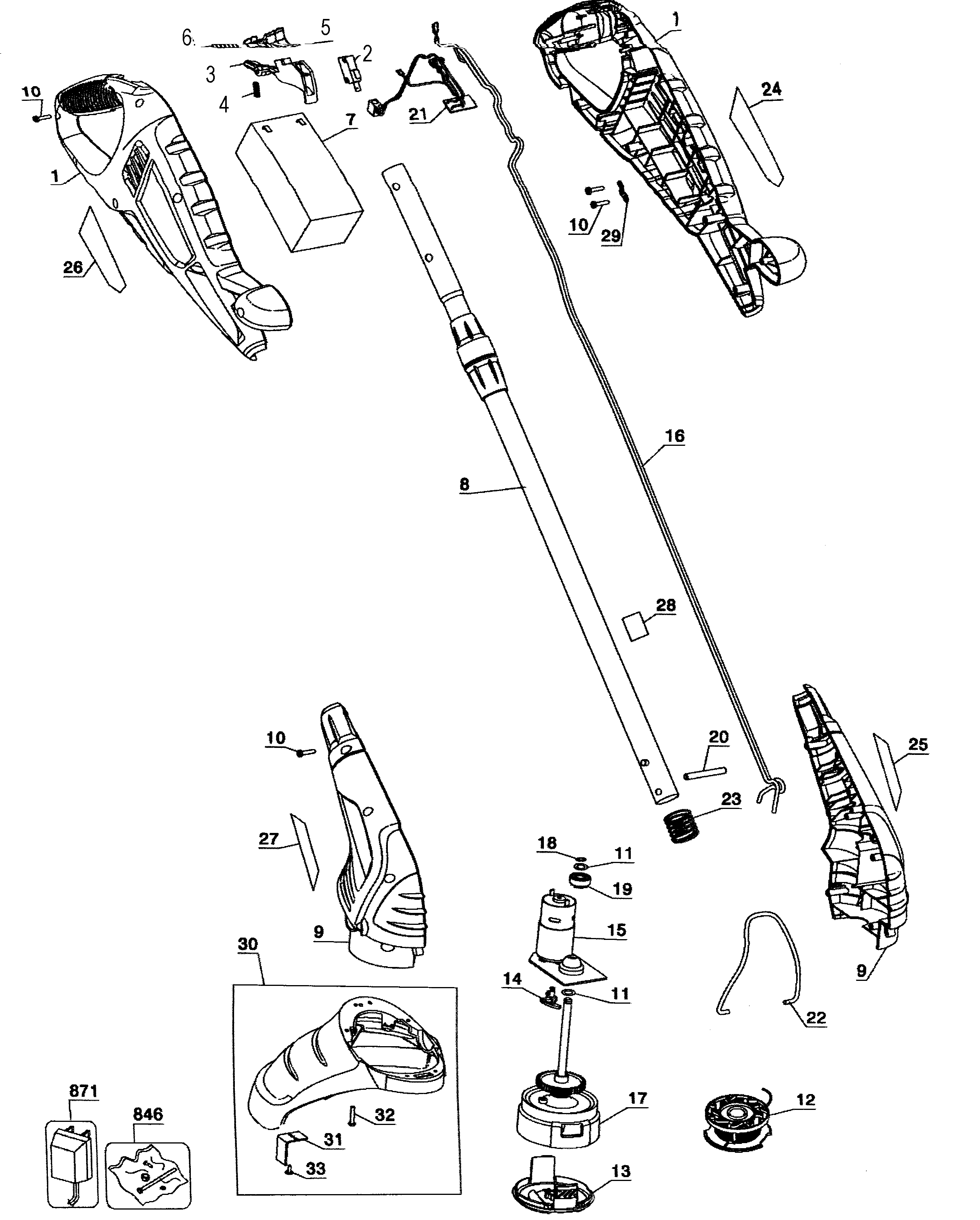 Trimmer assy