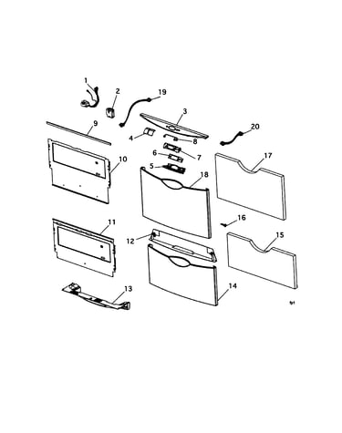 Front panels/controls