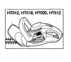 Black & Decker HT018 TYPE 1 trimmer assy diagram