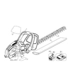 Black & Decker NHT2218 TYPE 1 trimmer assy diagram