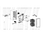 Edgestar CWR1101DZ cooler assy diagram