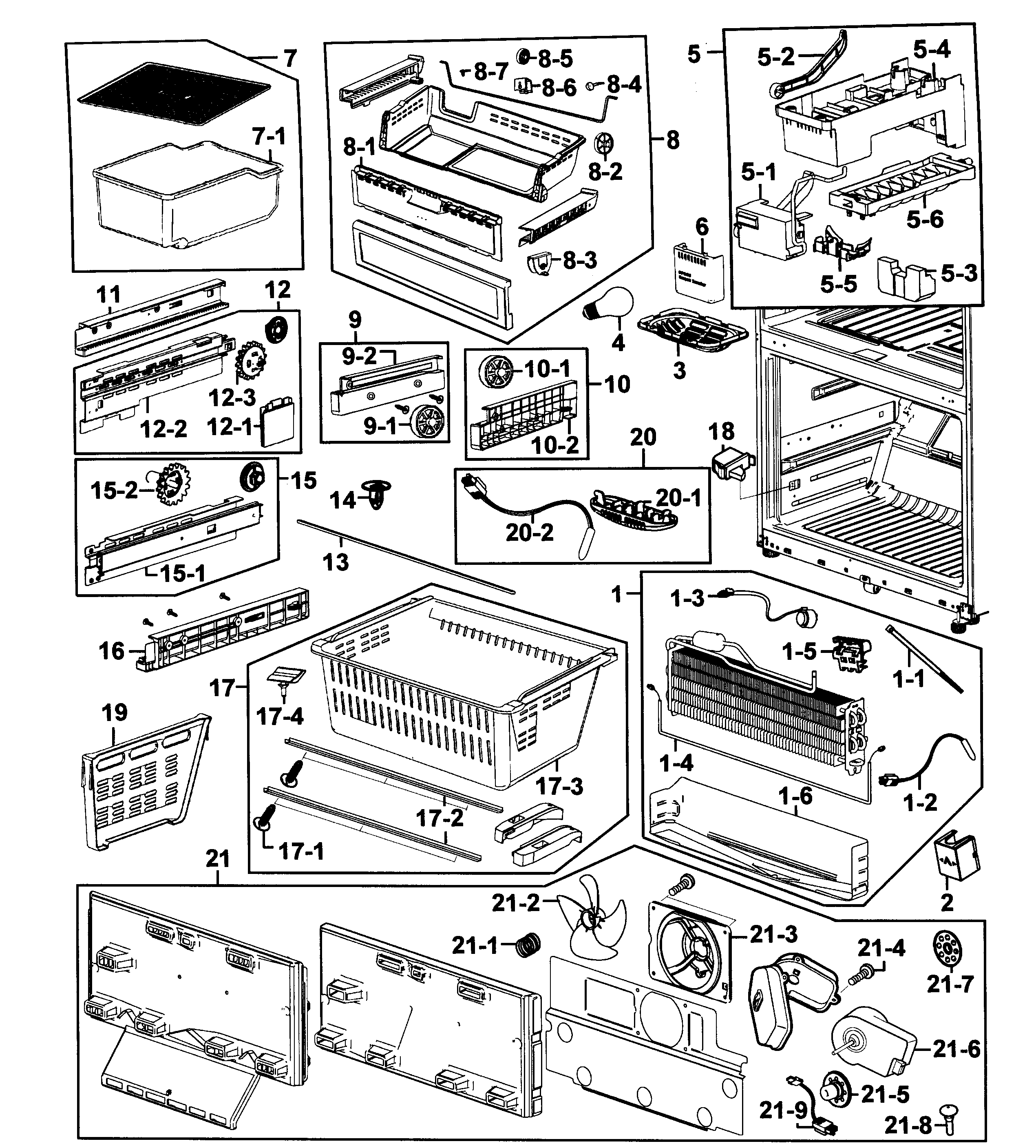 Freezer assy