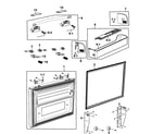 Samsung RF263AEPN/XAA-00 freezer door diagram