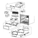 Samsung RB215ACBP/XAA-00 freezer assy diagram