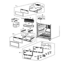 Samsung RB215ACBP/XAA-00 freezer assy diagram