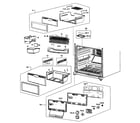Samsung RB195ACWP/XAA-00 freezer assy diagram