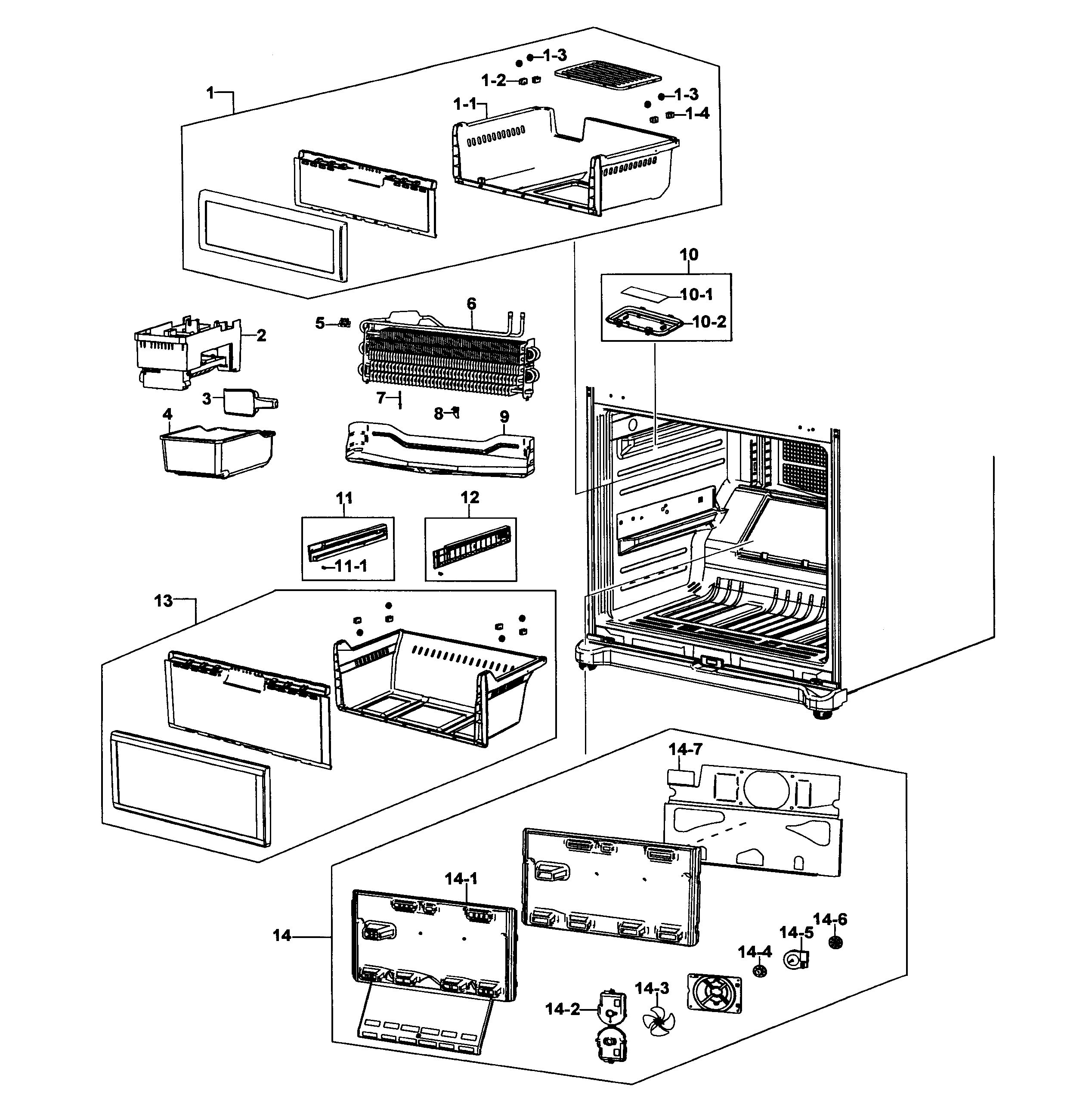 Freezer assy