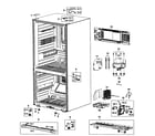 Samsung RB195ACWP/XAA-00 cabinet assy diagram