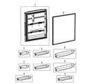 Samsung RB195ACWP/XAA-00 refrigerator door diagram