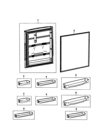 Refrigerator door