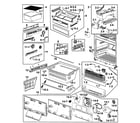 Samsung RF266AEPN/XAA-01 freezer assy diagram