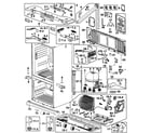 Samsung RF266AEPN/XAA-01 cabinet assy diagram