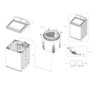 Samsung WA50F9A7DSW/A2-00 main assy diagram