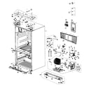 Samsung RF267ADRS/XAA-00 cabinet diagram