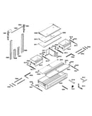 Shelf & drawer assy