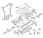 Thermador T36IT71NNP/25 shelf & drawer assy diagram