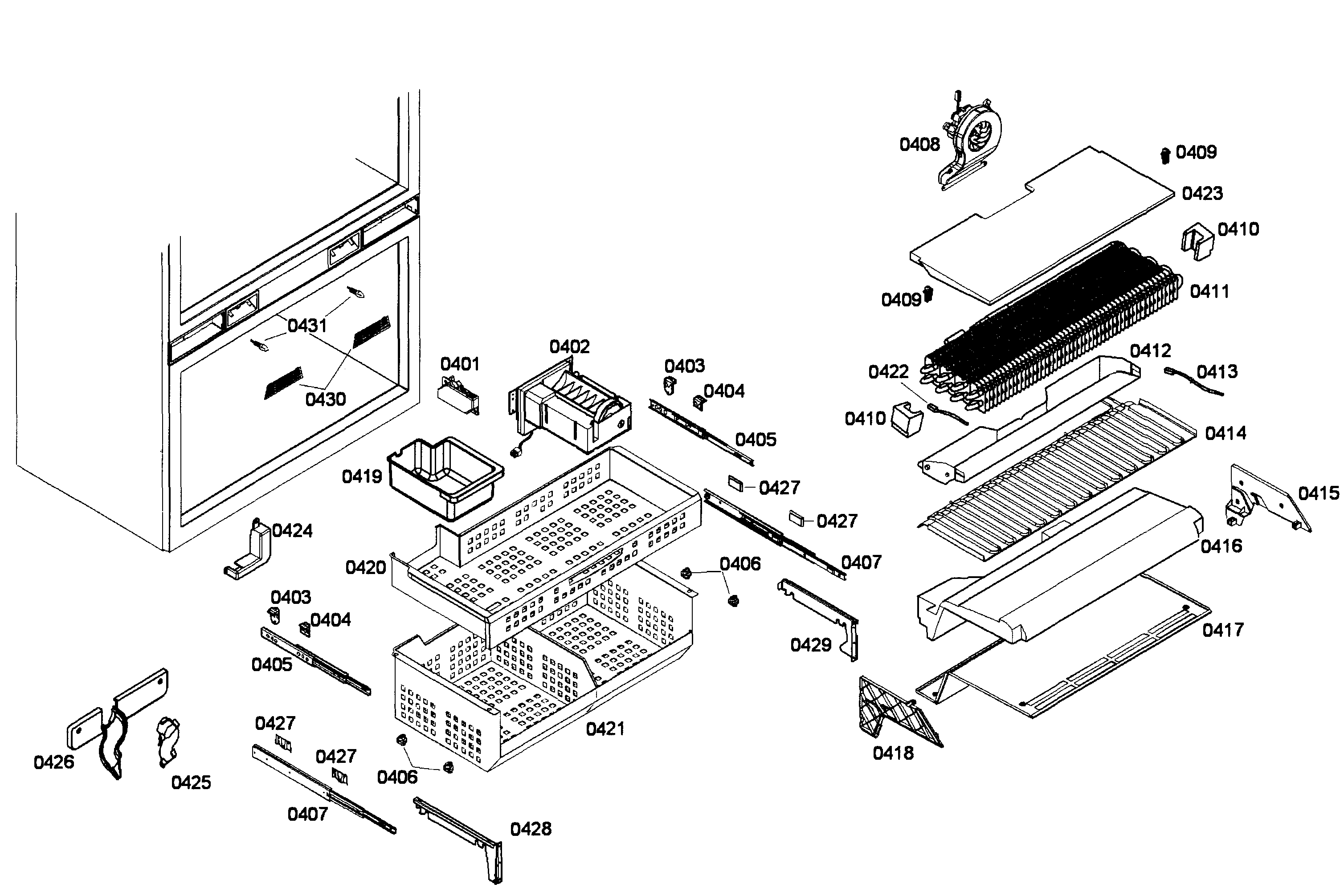 Freezer assy